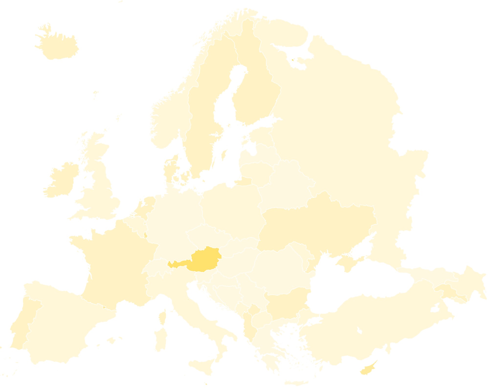 mapa Evropy v3